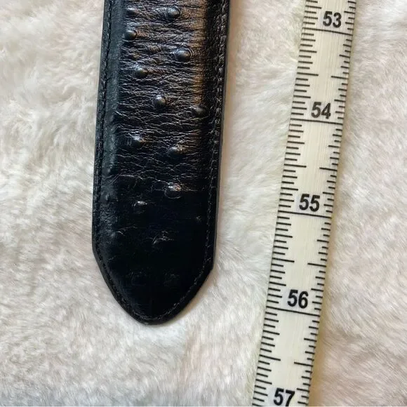 Black Leather Belt Size 50 - Picture 7 of 9